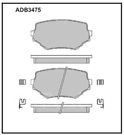 Колодки тормозные ALLIED NIPPON ADB3475