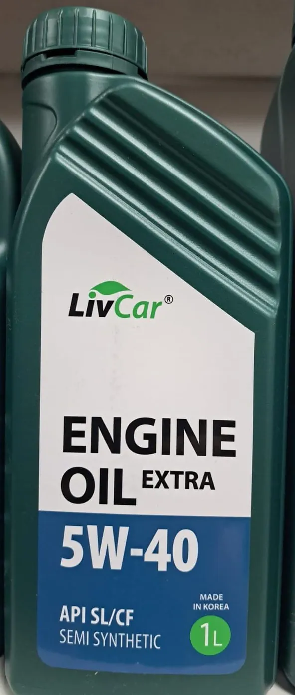 Масло моторное LIVCAR ENGINE OIL EXTRA 5W40 API SL/CF полусинт (1л)