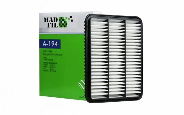 Фильтр воздушный MADFIL A194 LEXUS GX470 2002-2009 / TOYOTA Land Cruiser Prado 150 2002-