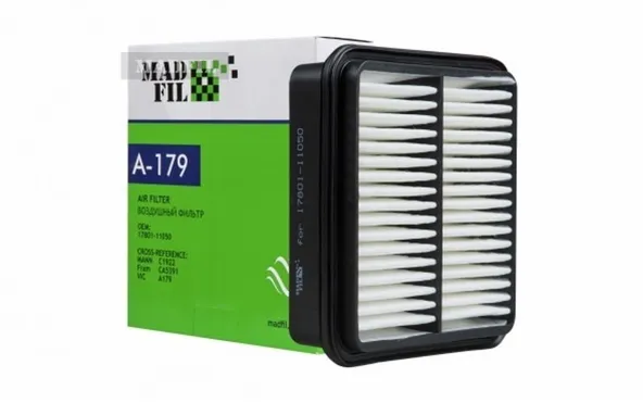 Фильтр воздушный MADFIL A179 TOYOTA Corolla II 1990- / TOYOTA Raum 1997-