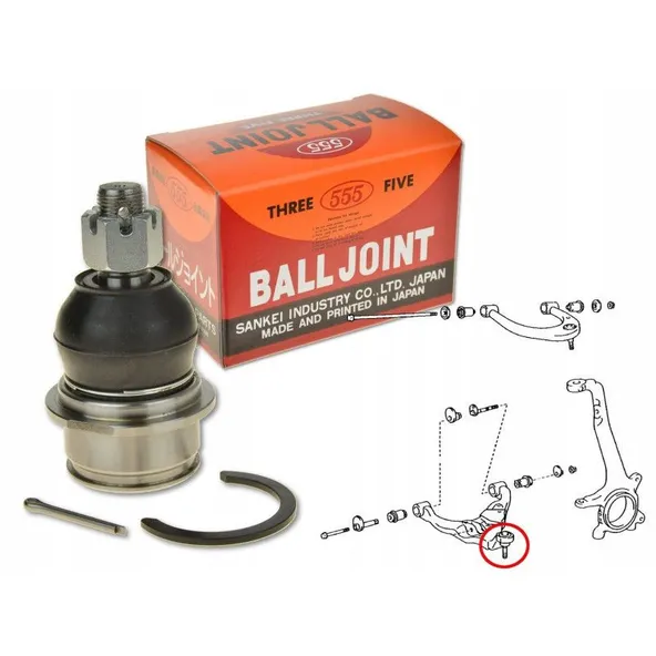 Опора шаровая 555 SBT502