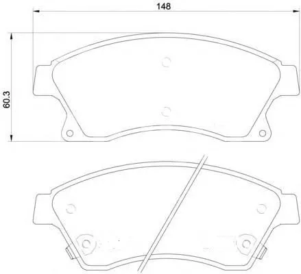Колодки тормозные AKOK G4212YF CHEVROLET CRUZE 1.6 09-