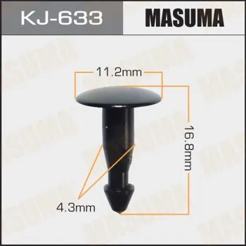 Клипса MASUMA KJ633 NISSAN 6682061U00