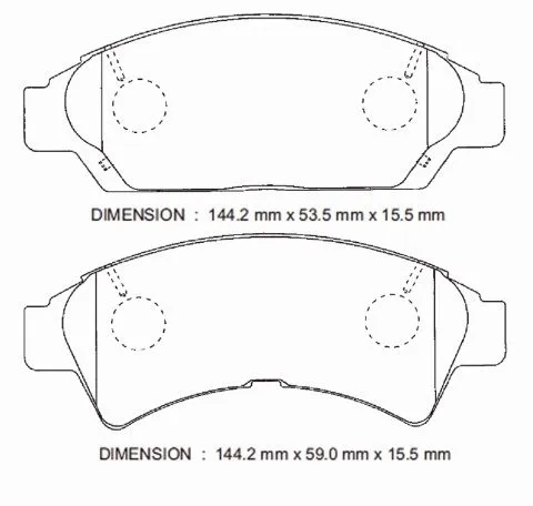 Колодки тормозные FUJIX F355J