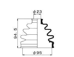 Пыльник ШРУС NDK DB2028 NISSAN CEFIRO A32