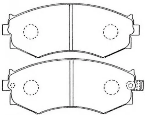 Колодки тормозные NISSHINBO PF2176 HYUNDAI SONATA / ELANTRA / LANTRA 00-