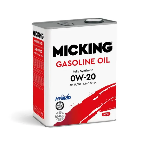 Масло моторное MICKING GASOLINE OIL MG1 0W20 SP/RC SYNTETIC (4л)