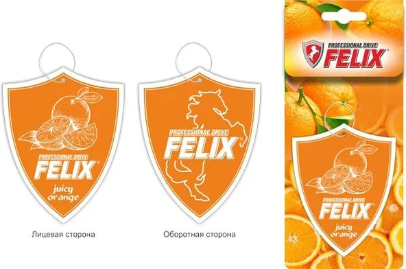 Ароматизатор картонный FELIX "Брызги сочного апельсина"