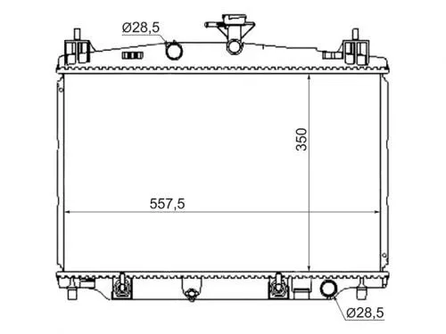 Радиатор охлаждения SAT STMZ0012 MAZDA DEMIO, MAZDA2 2007-2014