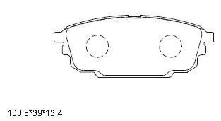 Колодки тормозные ASIMCO KD6715