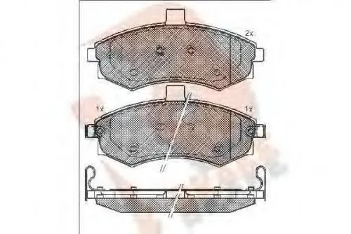 Колодки тормозные HYUNDAI 581012DA40