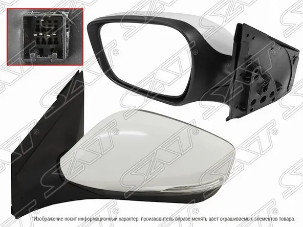 Зеркало SAT STHNS1940A2 Перед.Лев. HYUNDAI SOLARIS 2010-2017