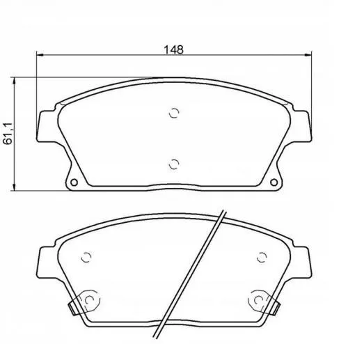 Колодки тормозные AKOK G4212ABF CHEVROLET CRUZE 1.8 09-