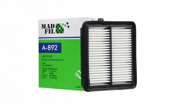 Фильтр воздушный MADFIL A892 HONDA JAZZ 2011-