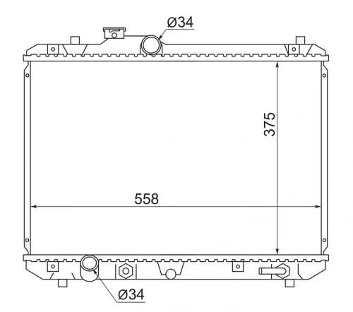Радиатор охлаждения PANDAPARTS SUZ08 SUZUKI SWIFT ZC M13A 2003-200