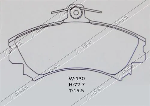 Колодки тормозные AMIWA WD6090 MITSUBISHI CARISMA 1995- Перед