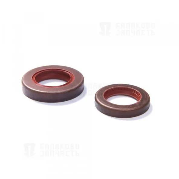 Сальник БРТ 21011701043 ВАЗ 2101, 2107 к-т.2шт в упаковке NBR красный