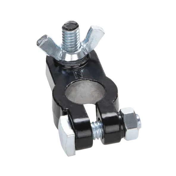 Клемма аккумулятора (-) ALCA 509350 под барашек (свинец) черная в блистере