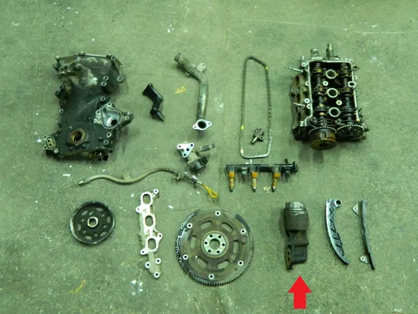 Корпус масляного фильтра TOYOTA 1KRFE (Б/У)