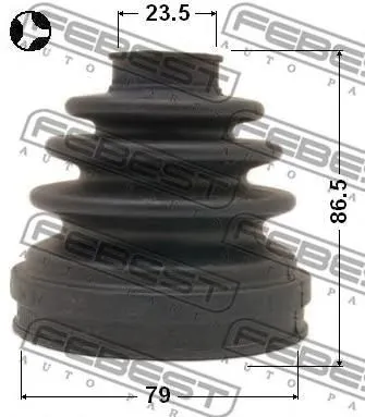 Пыльник ШРУС FEBEST 0215071T