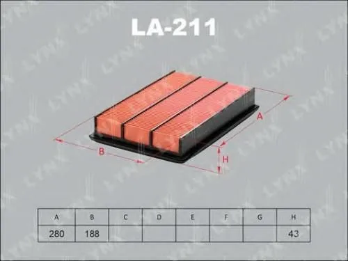 Фильтр воздушный LYNX LA211