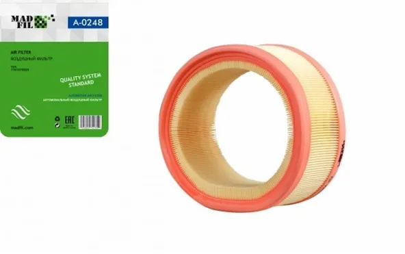 Фильтр воздушный MADFIL A0248 RENAULT Clio II / RENAULT Logan / RENAULT Megane