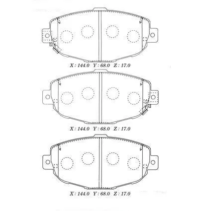 Колодки тормозные ADVICS A1N054