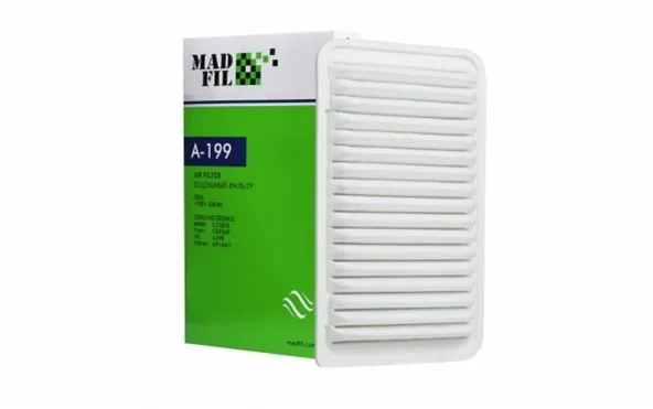 Фильтр воздушный MADFIL A199 LEXUS RX330/350 2006-2009 / TOYOTA Camry 2001-2011 / TOYOTA Hiace 2003-