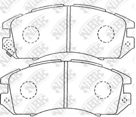 Колодки тормозные ACUTE A295WK