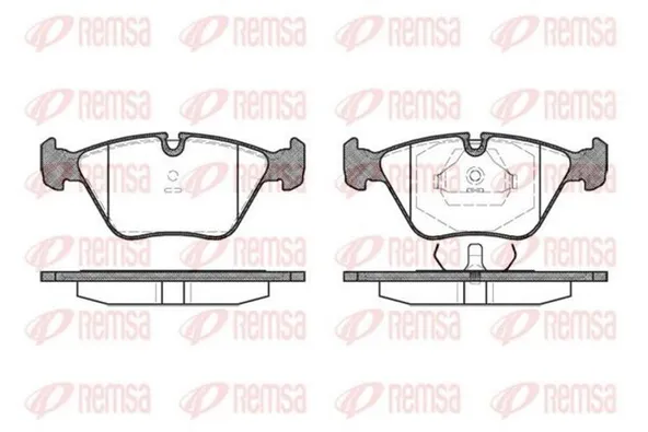 Колодки тормозные REMSA BPM027000 BMW