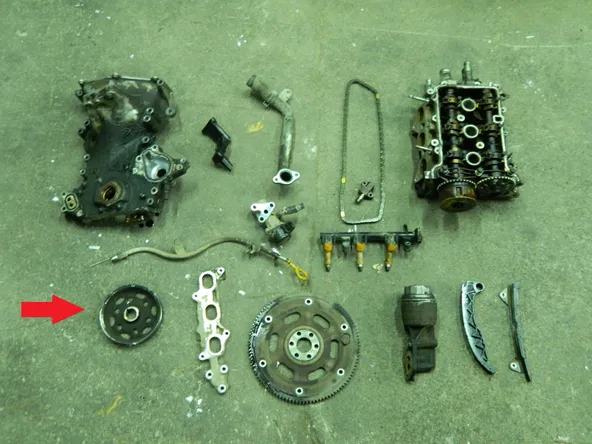 Шкив коленвала TOYOTA 1KRFE (Б/У)