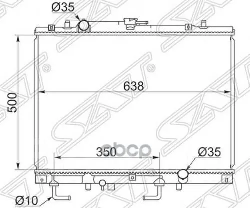 Радиатор охлаждения SAT MC006628 MITSUBISHI L200, PAJERO, MONTERO, CHALLENGER