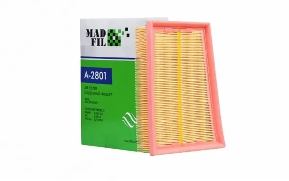 Фильтр воздушный MADFIL A2801 NISSAN Qashqai+2 2011- / NISSAN X-Trail 2007- AY120NS051