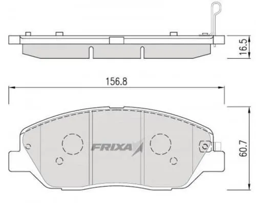 Колодки тормозные FRIXA FPH23 Перед