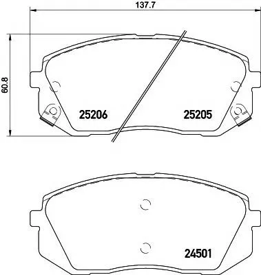 Колодки тормозные PARTS-MALL PKA053 HYUNDAI SОNАTA YF 10
