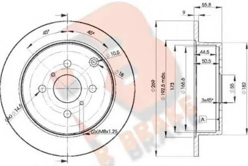 Диск тормозной TOYOTA 4243112250