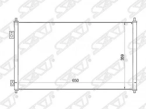Радиатор кондиционера SAT STHD083940 HONDA CIVIC EN2, ES2, ET2, ES1, ES3 2001-2008