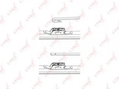 Щетка стеклоочистителя LYNXAUTO LW400 (зимняя) 400мм