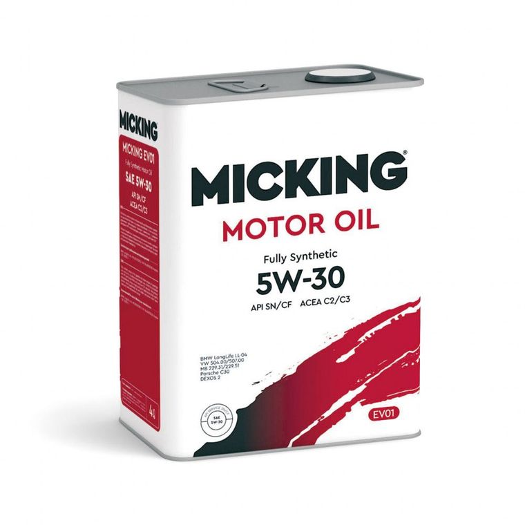 Масло моторное MICKING MOTOR OIL EVO1 5W30 SN/CF ACEA C2/C3 синт (4л)