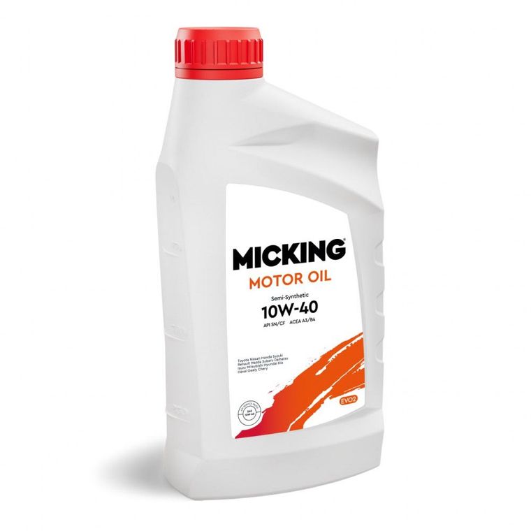 Масло моторное MICKING MOTOR OIL EVO2 10W40 SN/CF A3/B4 п/с для бенз и диз дв (1л)