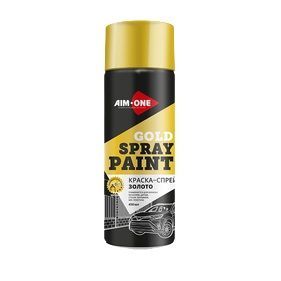 Краска-спрей золото AIM-ONE SPBG450 450 мл (аэрозоль)